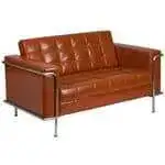 Flash Furniture ZB-LESLEY-8090-LS-COG-GG Hercules Lesley Series Loveseat