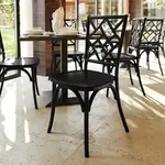 Flash Furniture ZH-8100-5-BLK-GG Brooklyn Dining Chair