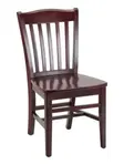 Florida Seating FLS-02S MAHOGANY-SS Side Chair