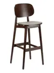 Florida Seating FLS-22B WALNUT-VS Barstool