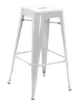 Florida Seating IND BB WHITE Industrial Barstool
