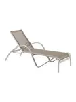 Florida Seating REDINGTON SUNLOUNGER SIL-MOCHA Redington Sun Lounger