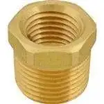 FMP 117-1028 Brass Reducing Bushing - Hex 3/8" x 1/4" NPT