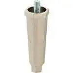 FMP 119-1017 4" Zinc Die-Cast with Satin Nickel Finish Leg 3/8-16 mounting stud