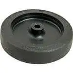 FMP 120-1061 Standard-Duty 4" Caster Wheel with Plain Bearing Black rubber wheel with plastic hub