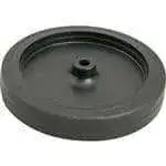 FMP 120-1119 Standard-Duty 5" Caster Wheel with Plain Bearing Black rubber wheel with plastic hub