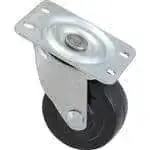 FMP 120-1172 Swivel Dolly 2" Plate Caster Black polyolefin wheel and hub