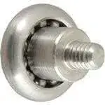 FMP 123-1268 Stainless Steel Convex Roller 1/4-20 threaded stud