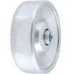 FMP 132-1096 Zinc-Plated Steel Skate Wheel-Type Roller 1/4" diameter hole