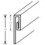 FMP 135-1258 Stainless Steel Finishing Cap Strip Cap strip