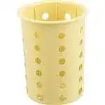 FMP 137-1661 Flatware Cylinder by Steril-Sil Yellow  designed to fit a 4" diameter cutout