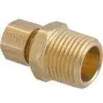 FMP 197-1165 Brass Male Connector 3/8" OD tubing x 1/2" NPT