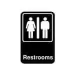 FMP 280-1165 Restrooms Sign 6" x 9"