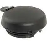 FMP 290-1035 SteelVac Carafe Lid by Service Ideas Push-button  black plastic