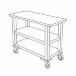 Forbes Industries 5527 Service Cart