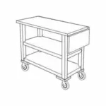 Forbes Industries 5528 Service Cart
