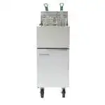 Frymaster GF14 15 - 50 lb. Gas Floor Model Full Pot Fryer with Millivolt Controls - 100,000 BTU