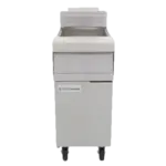 Frymaster MJ140 15 - 50 lb. Gas Floor Model Full Pot Fryer with Millivolt Controls - 110,000 BTU