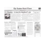 G.E.T. Enterprises 4-TL1215 Food-Safe London Newsprint Liner