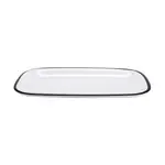 G.E.T. Enterprises CS-1280-W/BK Settlement Bistro™ Enamelware Dinner Platter