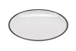 G.E.T. Enterprises CS-800-W/BK Settlement Bistro™ Enamelware Side Dish Plate