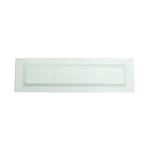 G.E.T. Enterprises ML-226-W White Melamine Rectangular Market Display Tray - 21-1/2" x 8-1/4" x 3/4"H