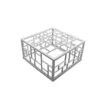 G.E.T. Enterprises MONPDC13WW Bugambilia® Mondrian Riser  13"L x 12"W x 6-3/4"H