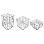 G.E.T. Enterprises MONPDCSETWW Bugambilia® Mondrian Riser Set  3 piece
