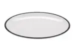 G.E.T. Enterprises OP-960-W/BK Settlement Bistro™ Enamelware Dinner Plate