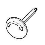 G.E.T. Enterprises 3ME032 Frilich® Replacement Turning Knob