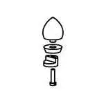 G.E.T. Enterprises EB591E Frilich® Replacement Knob