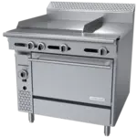 Garland US Range
C36-3-1C
Commercial Range,
36" W
with 

and 
-