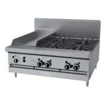 Garland/US Range GF36-4G12T Restaurant Gas Range, with 4 Burners (1) 12" Griddle and Modular Base - 122,000 BTU