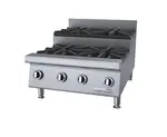 Garland US Range GTOG24-SU4 4 Burner Countertop Gas Hotplate / Range with Manual Controls - 30,000 BTU