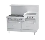 Garland US Range
U60-6R24CR
Restaurant Gas Range, 60" W
with 

and 
-