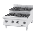 Garland/US Range UTOG24-SU4 Stainless Steel 4 Burner Countertop Gas Hotplate / Range with Manual Controls - 30,000 BTU