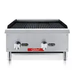 General GCRB-24NG 240" Charbroiler with Control -