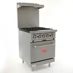 General GR4-24LP Restaurant Gas Range, 24" W with and -