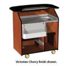 Geneva 68400 40 lb. Ice Bin 7-Bottle Removable Speed Rail Portable Bar
