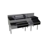 Glastender ALL-66D All-In-One Underbar Ice Bin/Cocktail Station