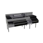Glastender ALL-72A-CP10 All-In-One Underbar Ice Bin/Cocktail Station