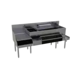 Glastender ALL-72B-CP10 All-In-One Underbar Ice Bin/Cocktail Station