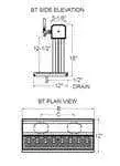Glastender BT-8-MF Bridge Tee Draft Dispensing Tower
