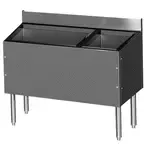 Glastender C-CBA-36R-CP10-ED CHOICE Extra Deep Underbar Combo Ice Bin/Cocktail, Stainless Steel, 36"W x 19"D with 6-Bottle Storage and 92 lbs. Ice Capacity