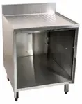 Glastender C-DBCA-30-LD Underbar Drainboard, 30"W x 19"D - Open Front Cabinet Base