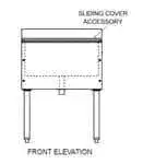 Glastender C-IBB-36-CP10 CHOICE Underbar Ice Bin, Stainless Steel with 127 lbs. Ice Capacity 10-Circuit Cold Plate - 36"W x 24"D