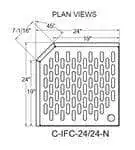 Glastender C-IFC-24/24-N CHOICE Underbar Corner Drainboard
