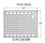 Glastender C-IFC-24/30R CHOICE Underbar Corner Drainboard