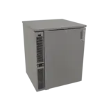 Glastender C1SL24 Black 2 Solid Door Refrigerated Back Bar Storage Cabinet, 120 Volts