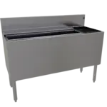 Glastender CBA-48-CP10-ED Extra Deep Underbar Ice Bin/Cocktail Unit, Stainless Steel, 48"W x 19"D with 6-Bottle Storage and 92 lbs. Ice Capacity